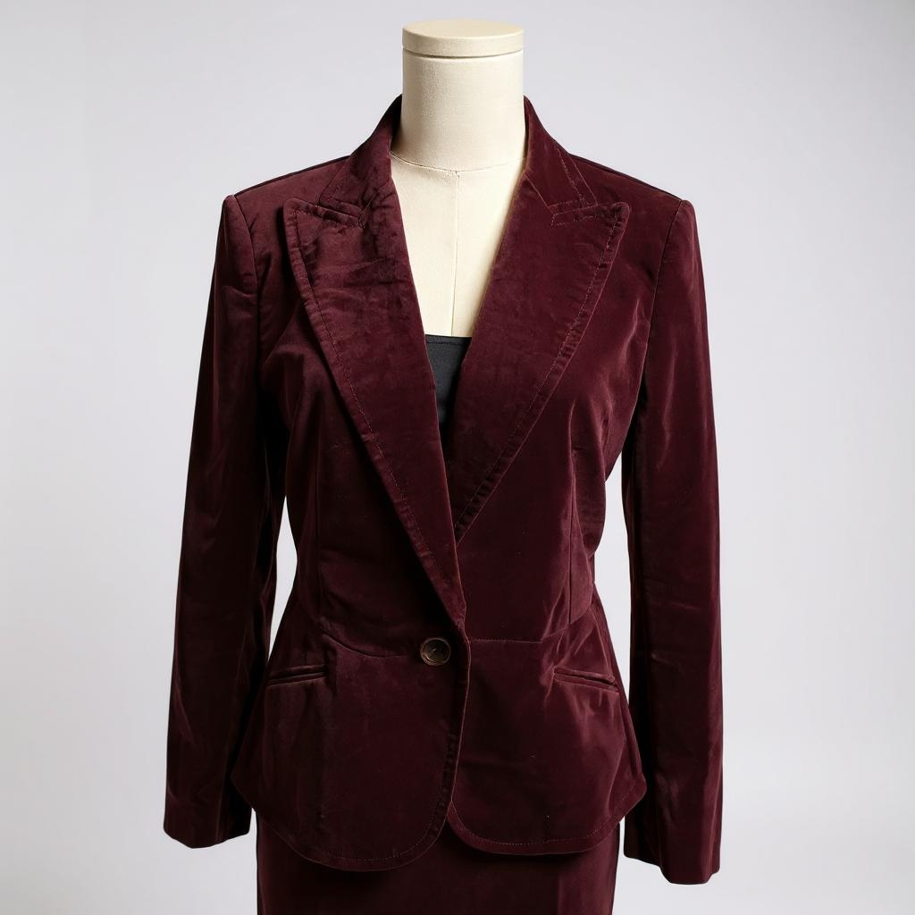 DKNY Burgundy two-piece Skirt-Suit (US 10)