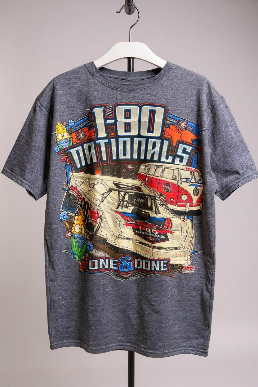 Fast Lane Energy – I-80 Nationals Graphic Tee (Size Large)