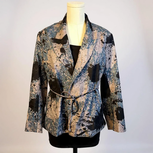 Abstract Ease – Rachel Comet Cotton Statement Jacket (Size 2, fits 2–6)