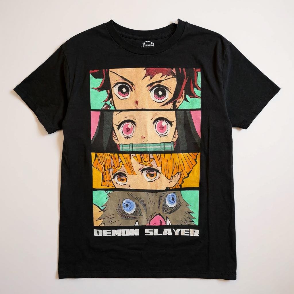 Eyes of the Slayer – Demon Slayer Character Panel Tee (Size M)