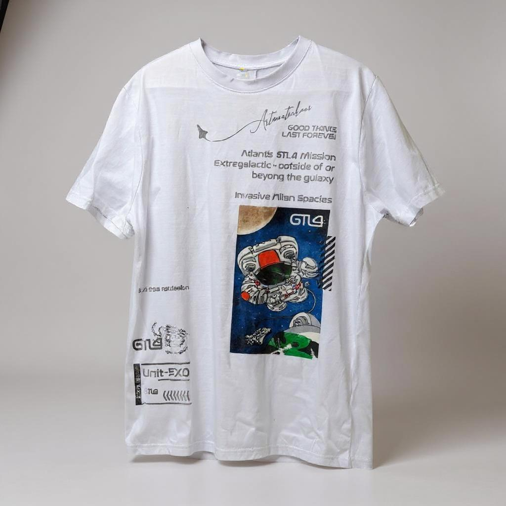 Galactic Vision – Mars Mission Astronaut Graphic Tee (Size M)